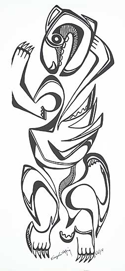 #94 ~ Odjig - Untitled - Abstract Figure