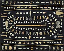 #158 ~ School - Collection of Arrowheads, Arrows, Buttons and Pipe