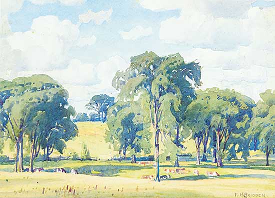 #11.1 ~ Brigden - Cows Resting by the Stream
