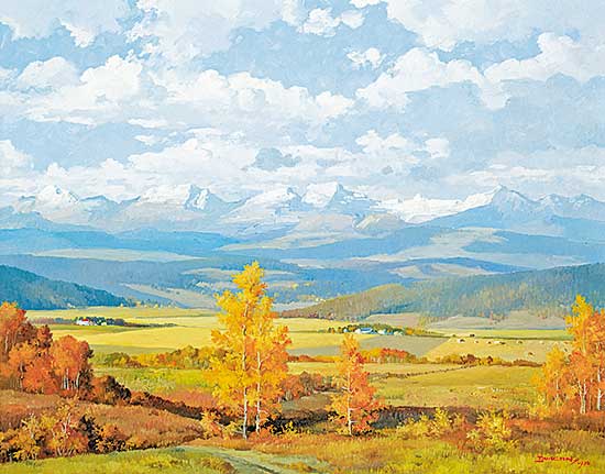 #33 ~ Crockford - View from Hilltop House, De Winton, Alta.