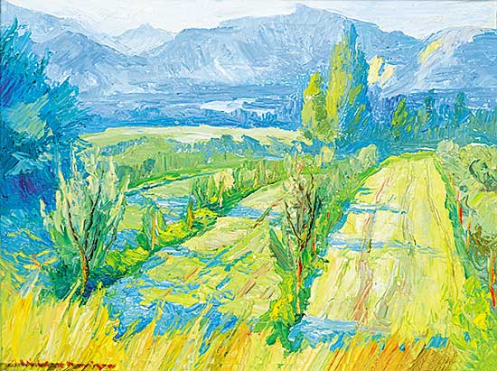 #37 ~ de Grandmaison - Young Orchard in Late Summer