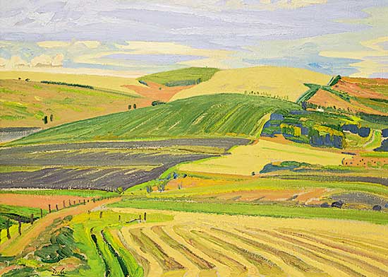 #60 ~ Kerr - Autumn Fields South of Red Deer Lake