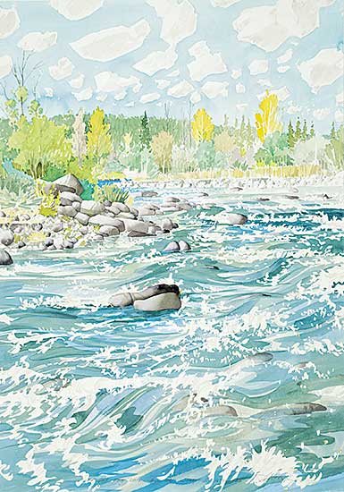 #214 ~ Godwin - Bright Day, Late Fall on Sheep R. with Les