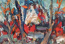 #99 ~ Stevenson - Untitled - Red Forest