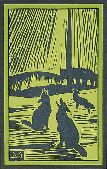 #1172 ~ Kerr - Untitled - Howling at the Moon