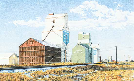 #1236 ~ Pilch - Beaver Lodge, Alberta Elevators, Afternoon Shadows