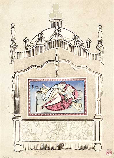 #1251 ~ Sawai - Antique Bed  #48/100