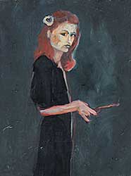 #1157 ~ Jamha - Untitled - Lady in Black #1157 ~ Jamha - Untitled - Lady in Black