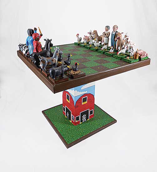 #110 ~ Tiede - Untitled - Saskatchewan Chess Set Table