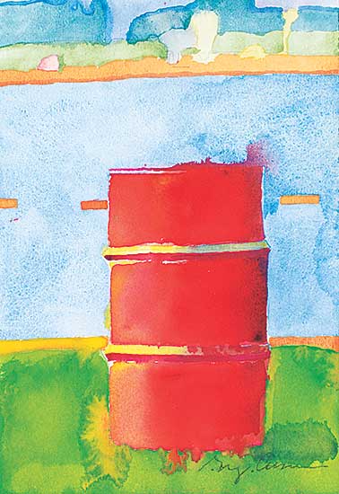 #205 ~ Curnoe - Garbage Can, Lake Fanshawe