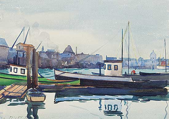 #452 ~ Petley-Jones - Victoria Harbour Scene