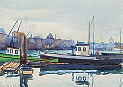 #452 ~ Petley-Jones - Victoria Harbour Scene