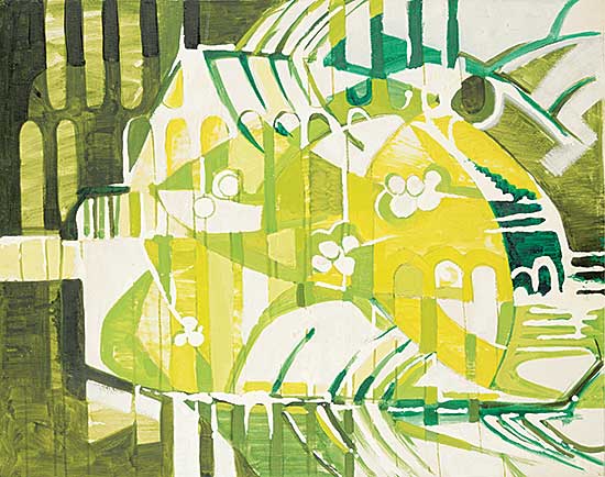#1013 ~ Adaskin - Untitled - Shades of Green