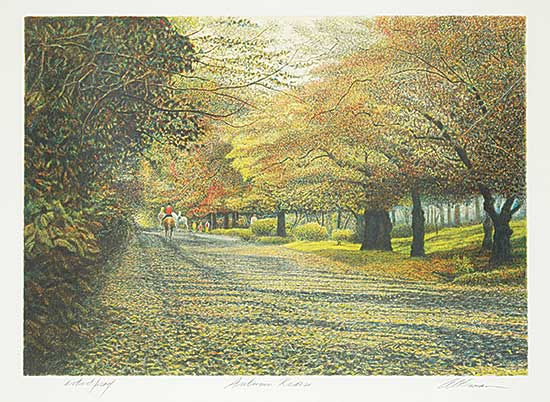 #1020 ~ Altman - Autumn Riders  #Artist Proof