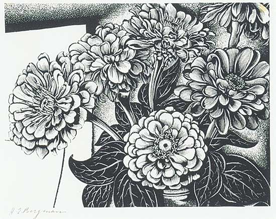 #1028 ~ Bergman - Untitled - Peonies
