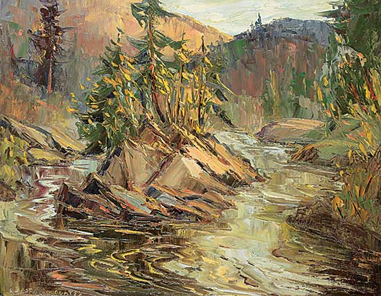 #1060 ~ Eastman-Coates - Islet on Little Castor River near St. Marguerite  P.Q.