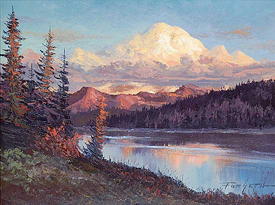 #1077 ~ Forseth - Untitled - Sunset in the Rockies