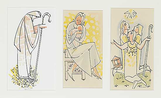 #1085 ~ Glyde - Untitled - Three Christmas Scenes
