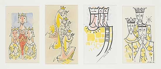 #1086 ~ Glyde - Untitled - We Three Kings in Four Ways