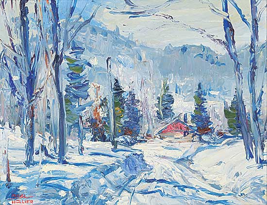 #1100 ~ Hollier - Untitled - Winter Cabin