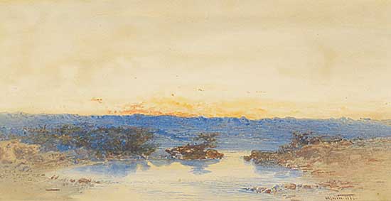 #1105 ~ Jacobi - Untitled - Sunset on the Lake