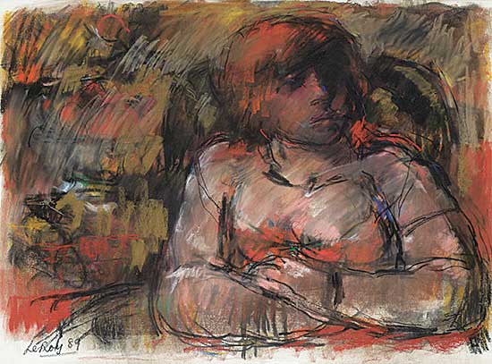 #1108 ~ Jensen - Untitled - Pensive Figure