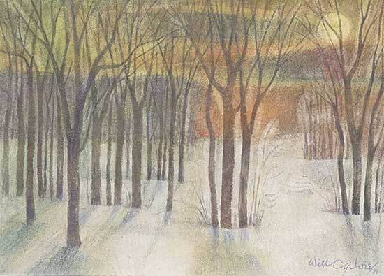 #1152 ~ Ogilvie - Risen Moon Behind a Wood