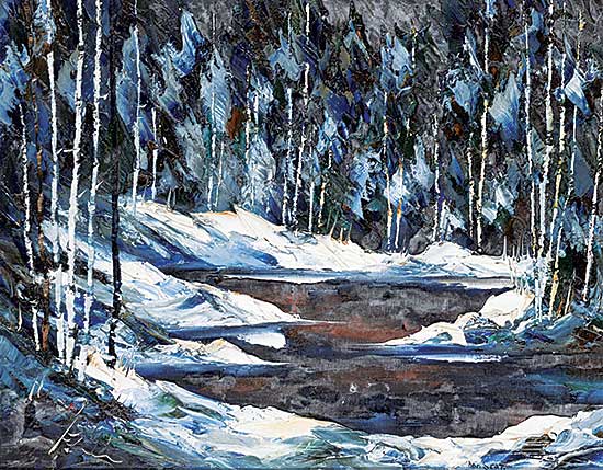 #1178 ~ Scott - Untitled - Winter Stream