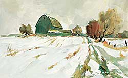 #1062 ~ Elliott - Untitled - A Snowy Road to the Farm #1062 ~ Elliott - Untitled - A Snowy Road to the Farm