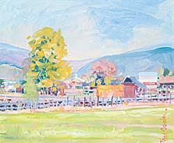 #1165 ~ Schaefer - Untitled - View of the Stables