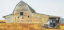 #1185 ~ Smith - Untitled - The Old Car and the Barn
