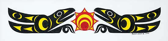 #84 ~ Maynard - Untitled - Two Ravens and Sun
