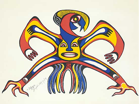 #105 ~ Odjig - Untitled - Spirit of the Mighty Thunderbird