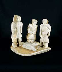 #39 ~ Inuit - Two Women, Man and Seal
