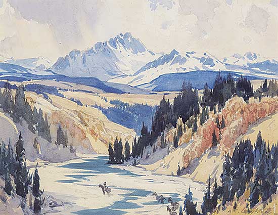 #64 ~ Leighton - Untitled - Pack Train in the Rockies