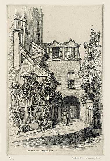 #403 ~ Armington - L'entree de La Cour D'alsane a Rouen  #41/100