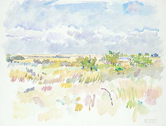 #418 ~ Cowley - Untitled - Gooseberry Bush in Green
