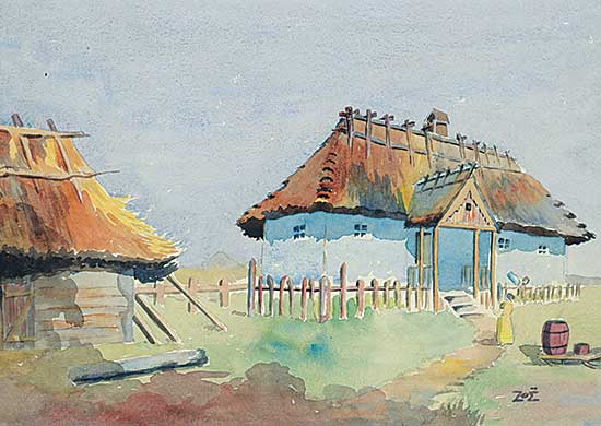 #430 ~ Dunning - Untitled - Ukrainian House Near Vegreville