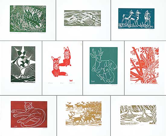 #453 ~ Kerr - Illingworth Kerr - 10 Block Prints Folio One #3/100