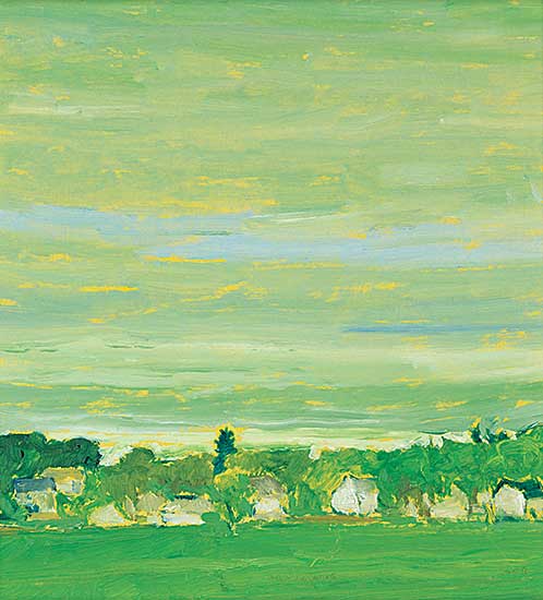 #471 ~ McInnis - Untitled - View from Fort Rouge - Greens