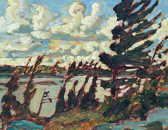 #472 ~ McInnis - Wind and Clouds, Georgian Bay