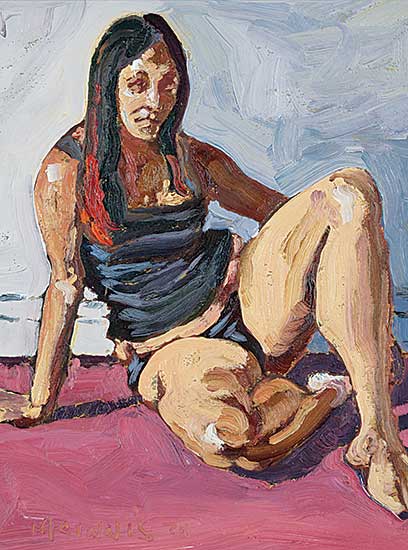 #474 ~ McInnis - Model Sitting on Studio Floor