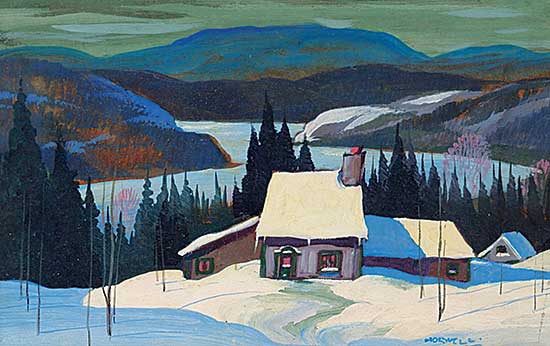 #478 ~ Norwell - Untitled - Winter Cabin
