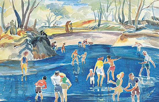 #490 ~ Pragnell - Untitled - The Swimming Hole