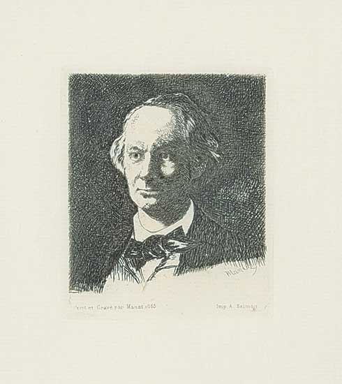 #1093 ~ Manet - Baudelaire de Face
