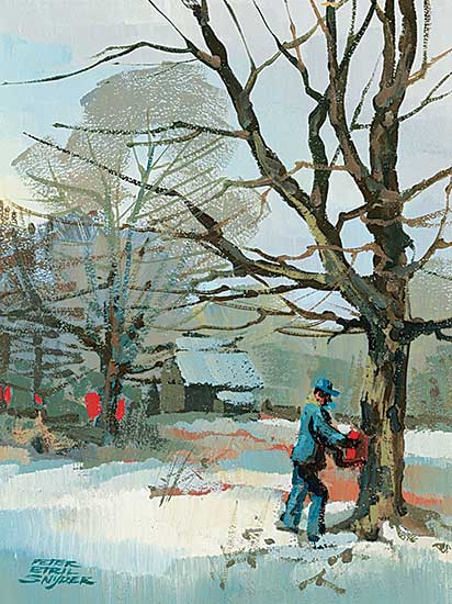 #1182 ~ Snyder - Gathering Maple Syrup