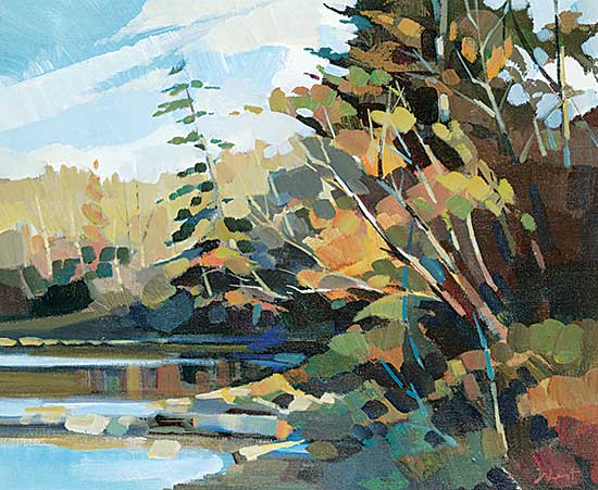 #1197 ~ Vest - Shoreline - N. Sask Riverside Sketch