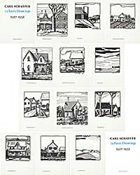 #1156.1 ~ Schaefer - Carl Schaefer: 12 Farm Drawings 1927-1932  #37/300