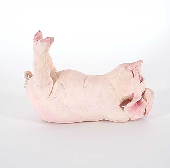 #58 ~ Hughes - Untitled - Lounging Pig
