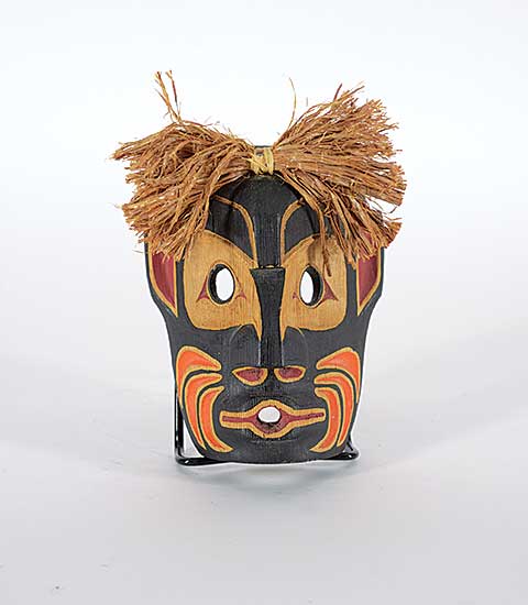#63 ~ James - Untitled - Small Black West Coast Mask